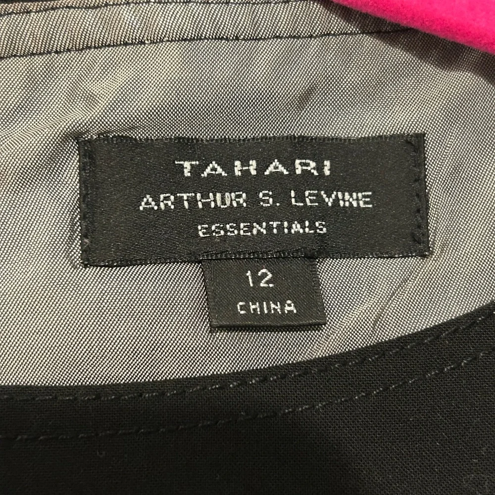 Tahari ASL Black Button-Detail Dress - Picture 3 of 3